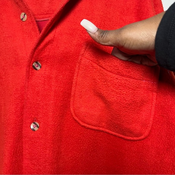 VTG Northwest Territory Mn Button Down Shirt Jacket Shacket Red Gorpcore Cabin - Picture 7 of 7
